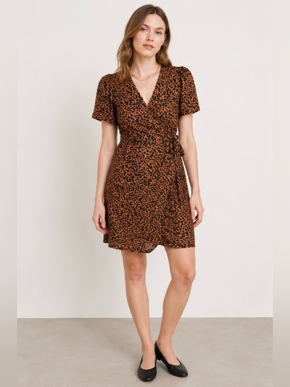 Madewell Flutter Sleeve Wrap Dress - Small